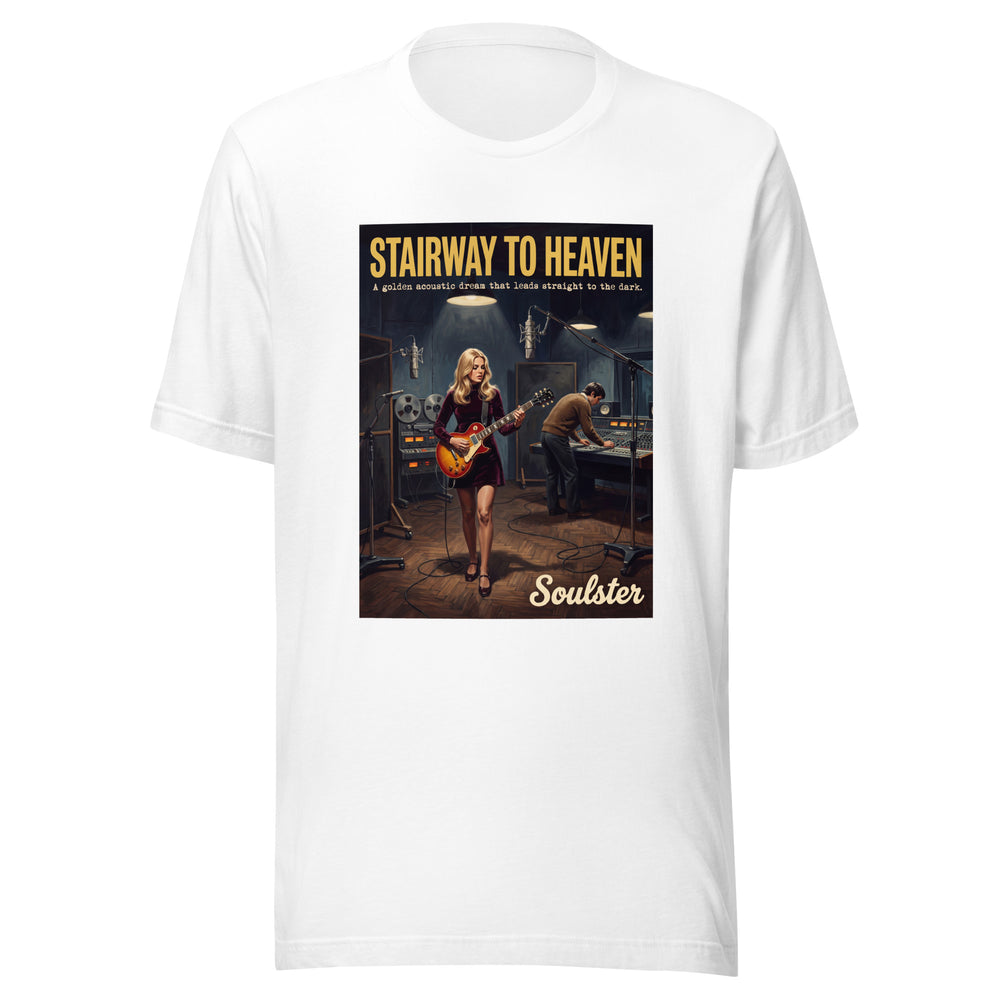 Soulster premium studio edition graphic t-shirt inspired by the timeless music legacy of Stairway to Heaven.