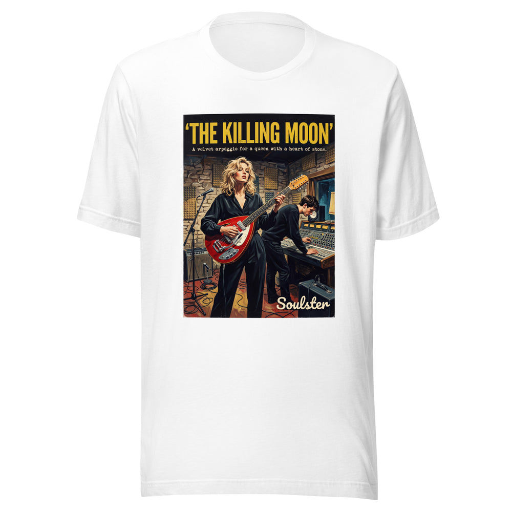 Soulster premium studio edition graphic t-shirt inspired by the timeless music legacy of The Killing Moon.