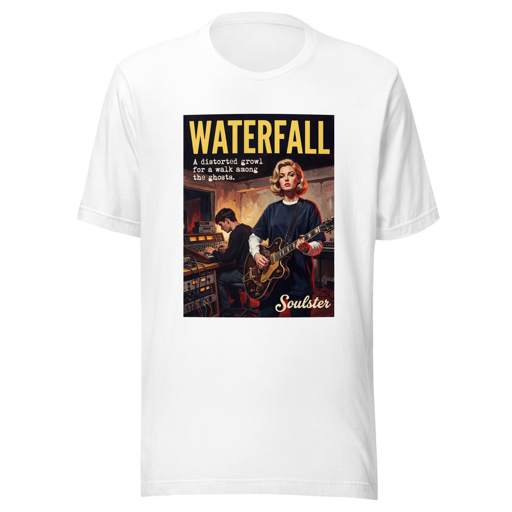 Soulster premium studio edition graphic t-shirt inspired by the timeless music legacy of Waterfall.