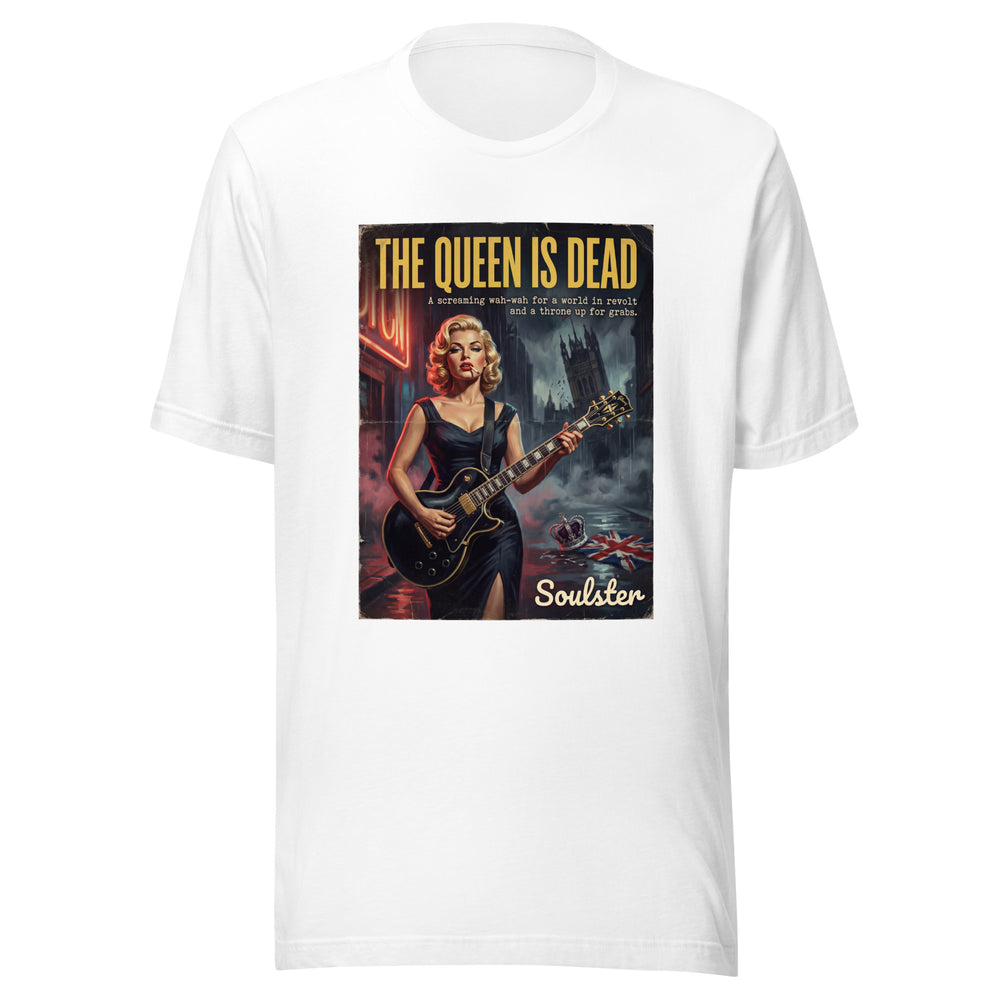 Soulster premium studio edition graphic t-shirt inspired by the timeless music legacy of The Queen Is Dead T-Shirt - Film Noir Edition.