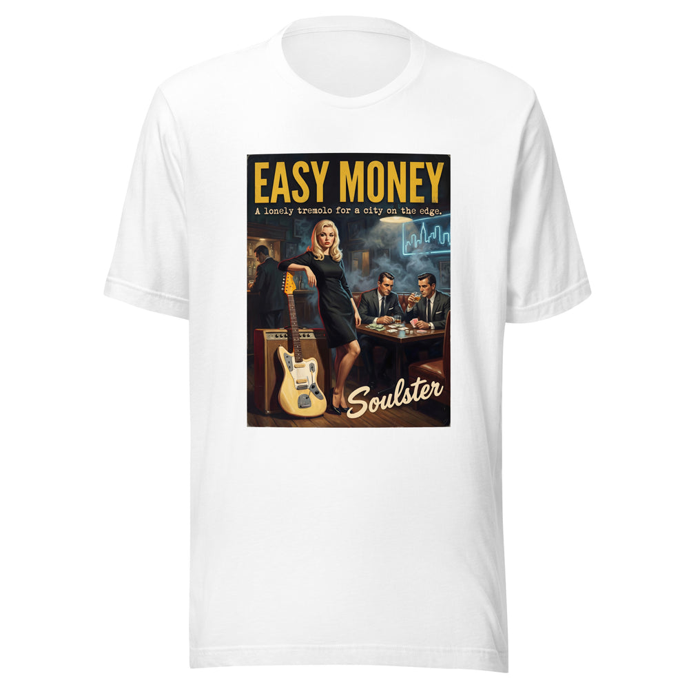 Soulster premium studio edition graphic t-shirt inspired by the timeless music legacy of Easy Money T-Shirt - Paperback Edition.