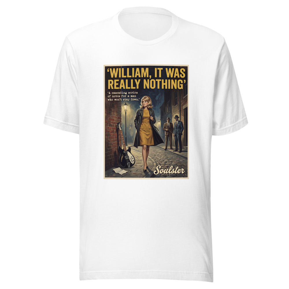 Soulster premium studio edition graphic t-shirt inspired by the timeless music legacy of William It Was Really Nothing T-Shirt - Paperback Edition.
