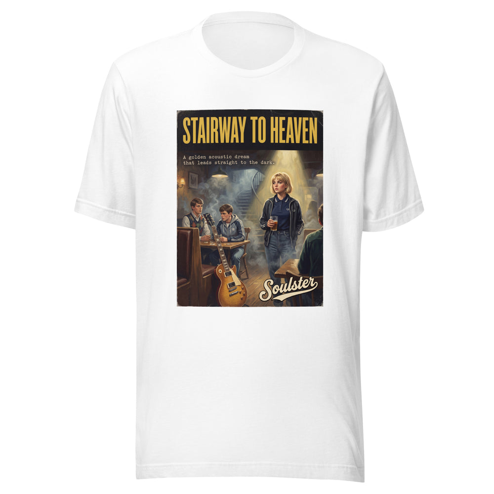 Soulster premium studio edition graphic t-shirt inspired by the timeless music legacy of Stairway To Heaven T-Shirt - Kitchen Sink Edition.