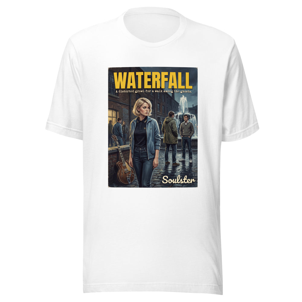 Soulster premium studio edition graphic t-shirt inspired by the timeless music legacy of Waterfall T-Shirt - Kitchen Sink Edition.