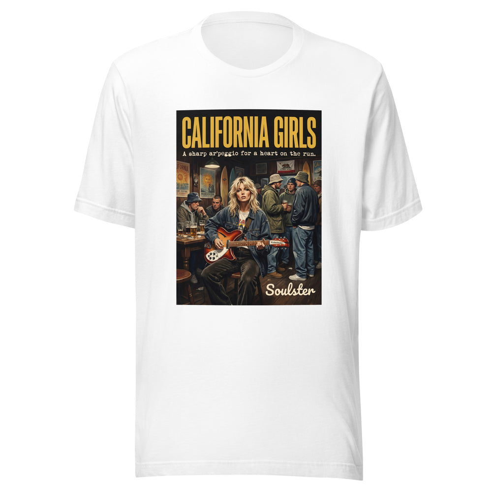 Soulster premium studio edition graphic t-shirt inspired by the timeless music legacy of California Girls T-Shirt - Northern Life Edition.