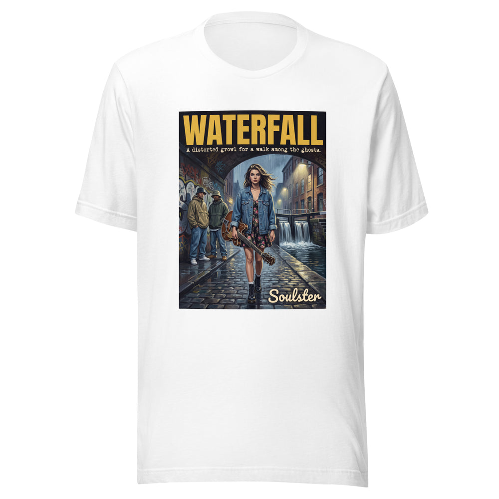 Soulster premium studio edition graphic t-shirt inspired by the timeless music legacy of Waterfall T-Shirt - Northern Life Edition.