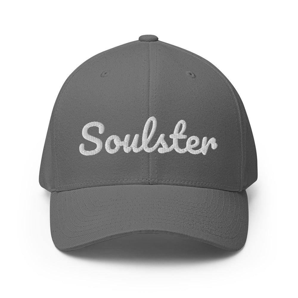 Official Soulster premium cap featuring vintage alternative music brand graphic styling.
