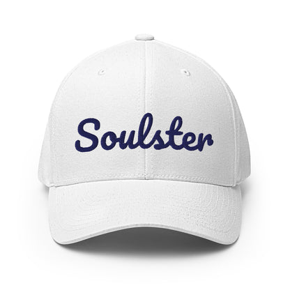 Official Soulster premium cap featuring vintage alternative music brand graphic styling.