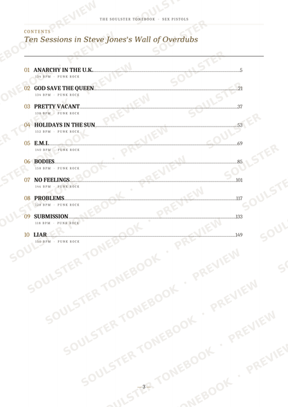 A printed table of contents page from The Slaughter Tomahawk book, showing chapter titles, page numbers, and a list of sections on a white page with faint diagonal watermark text.
