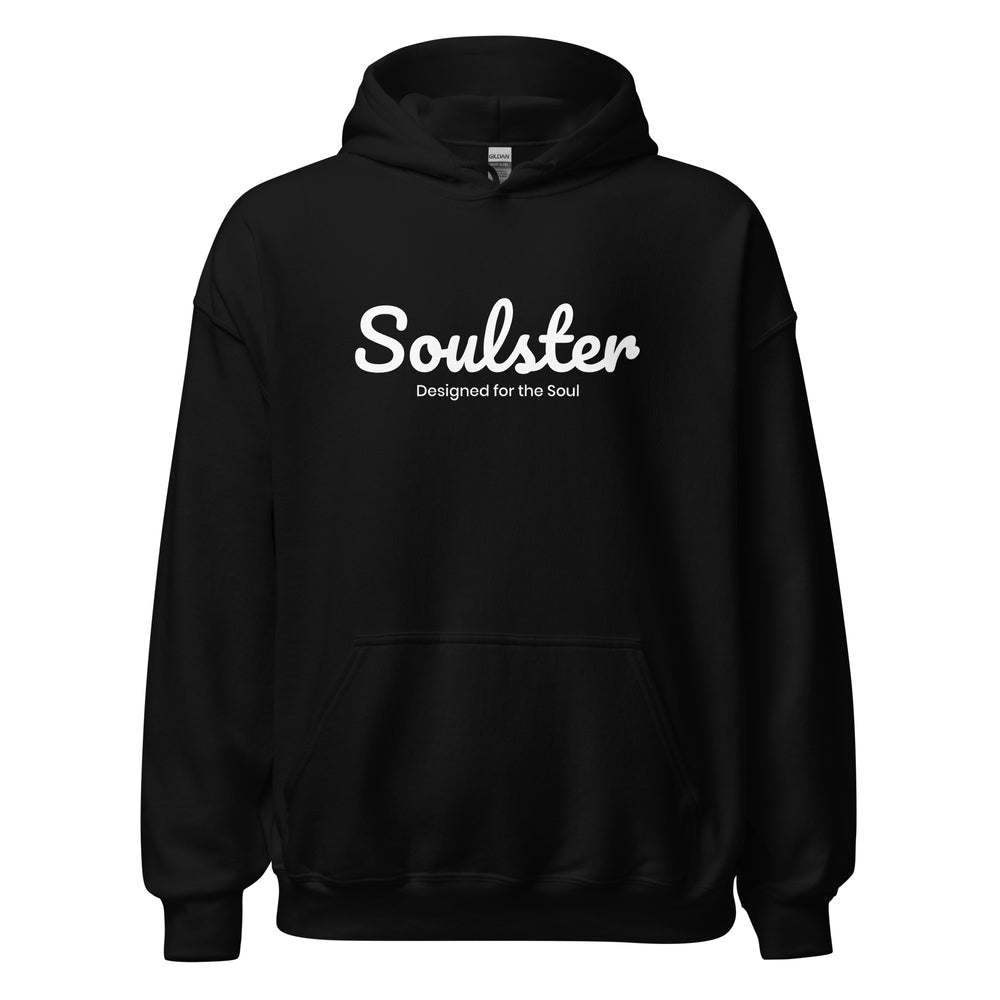 Official Soulster premium hoodie featuring vintage alternative music brand graphic styling.