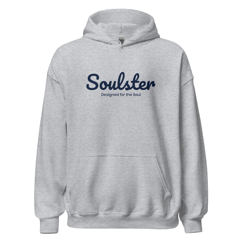 Official Soulster premium hoodie featuring vintage alternative music brand graphic styling.