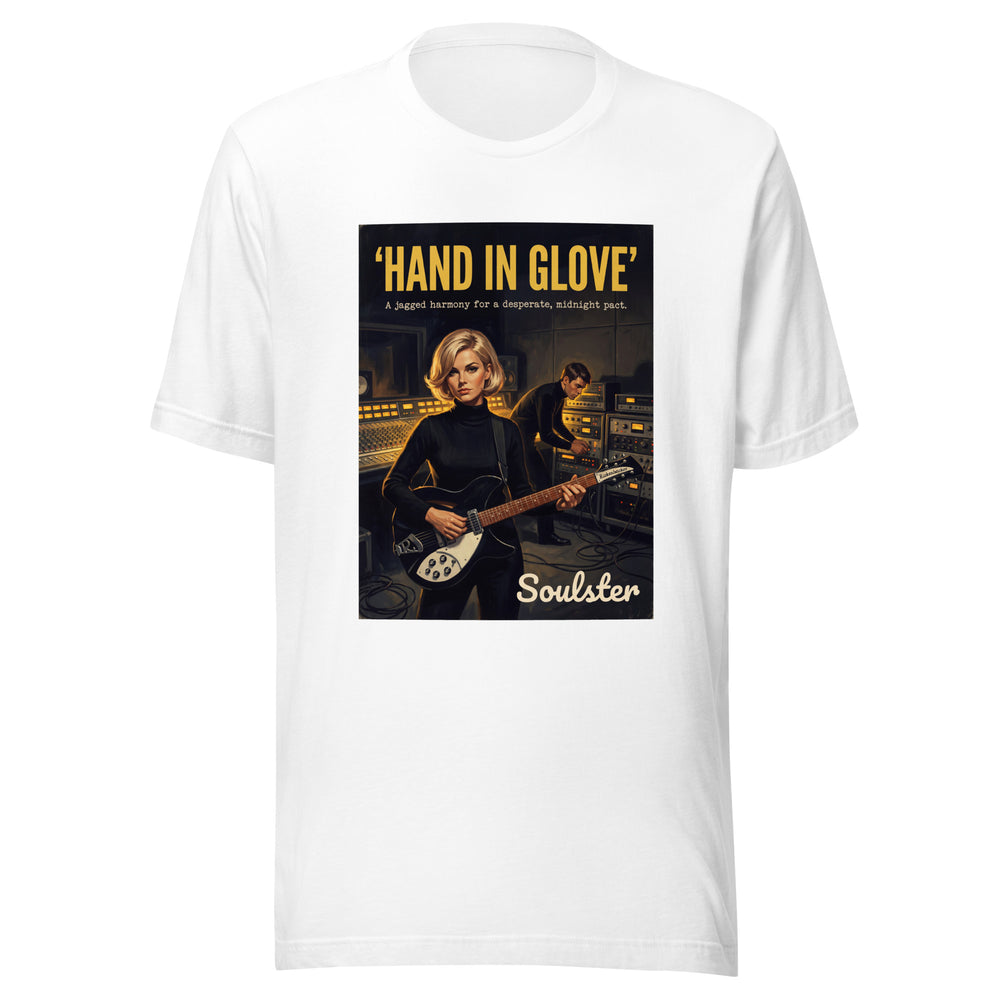 Soulster premium studio edition graphic t-shirt inspired by the timeless music legacy of Hand in Glove.