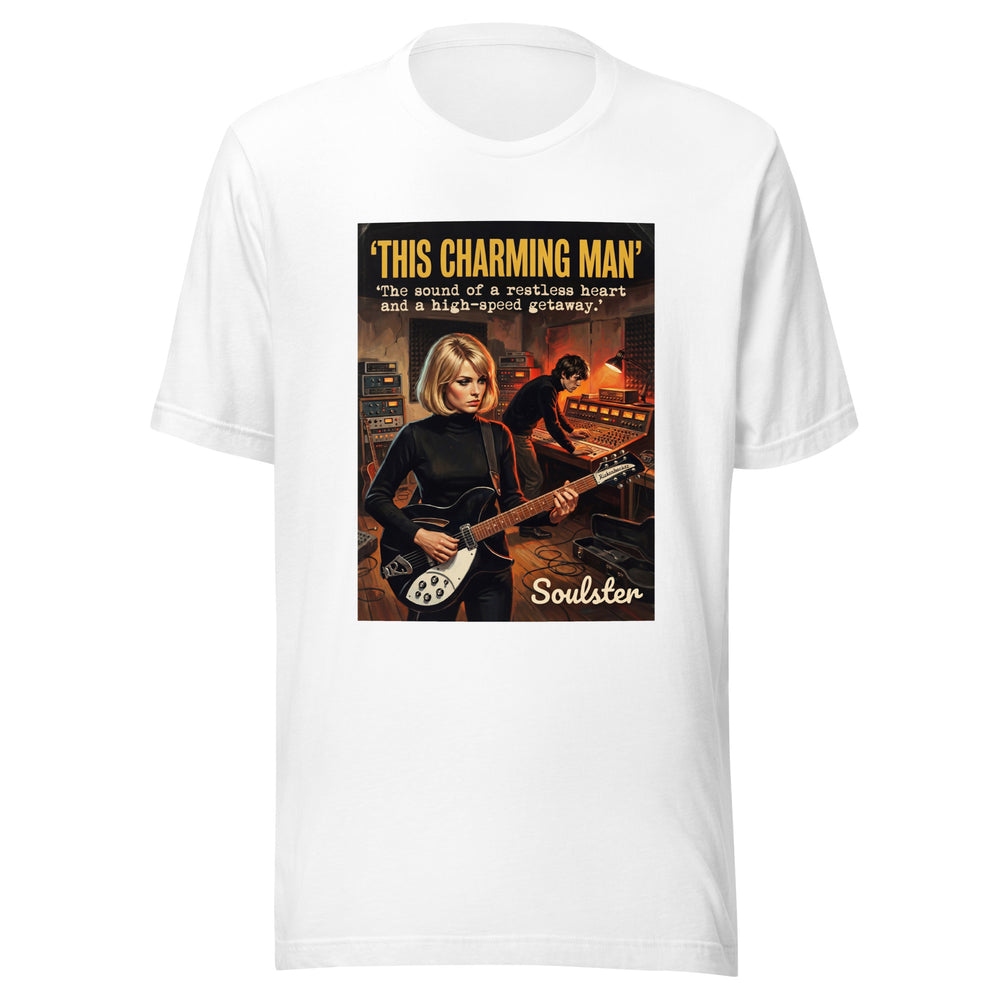 Soulster premium studio edition graphic t-shirt inspired by the timeless music legacy of This Charming Man.