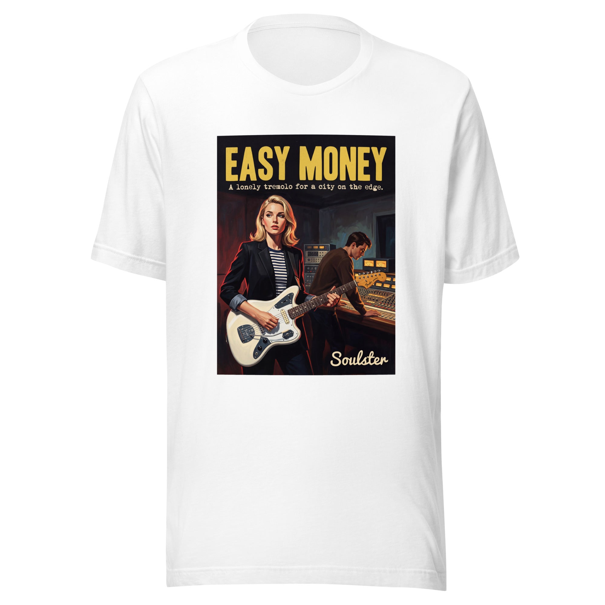 Soulster premium studio edition graphic t-shirt inspired by the timeless music legacy of Easy Money.