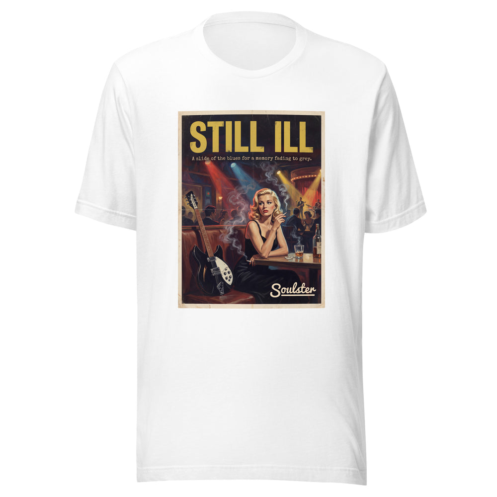Soulster premium studio edition graphic t-shirt inspired by the timeless music legacy of Still Ill T-Shirt - Film Noir Edition.