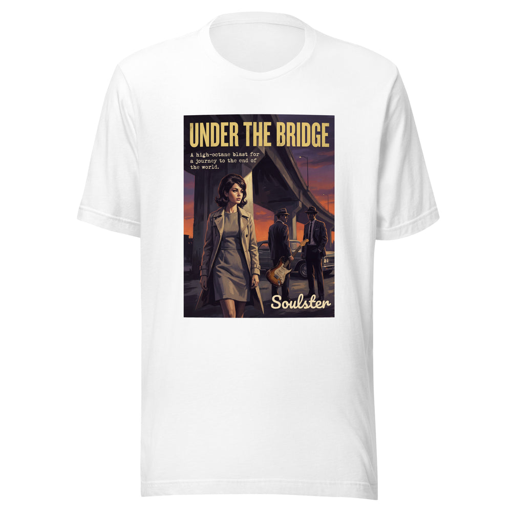 Soulster premium studio edition graphic t-shirt inspired by the timeless music legacy of Under The Bridge T-Shirt - Paperback Edition.