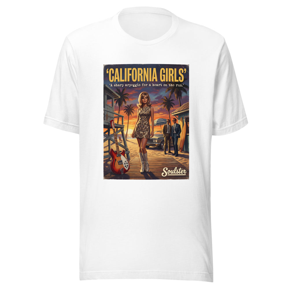 Soulster premium studio edition graphic t-shirt inspired by the timeless music legacy of California Girls T-Shirt - Paperback Edition.