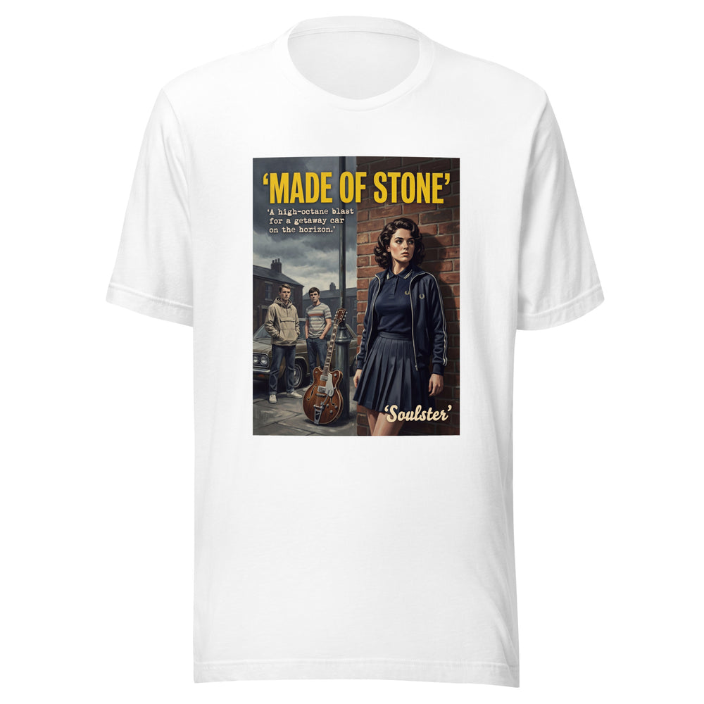 Soulster premium studio edition graphic t-shirt inspired by the timeless music legacy of Made Of Stone T-Shirt - Kitchen Sink Edition.