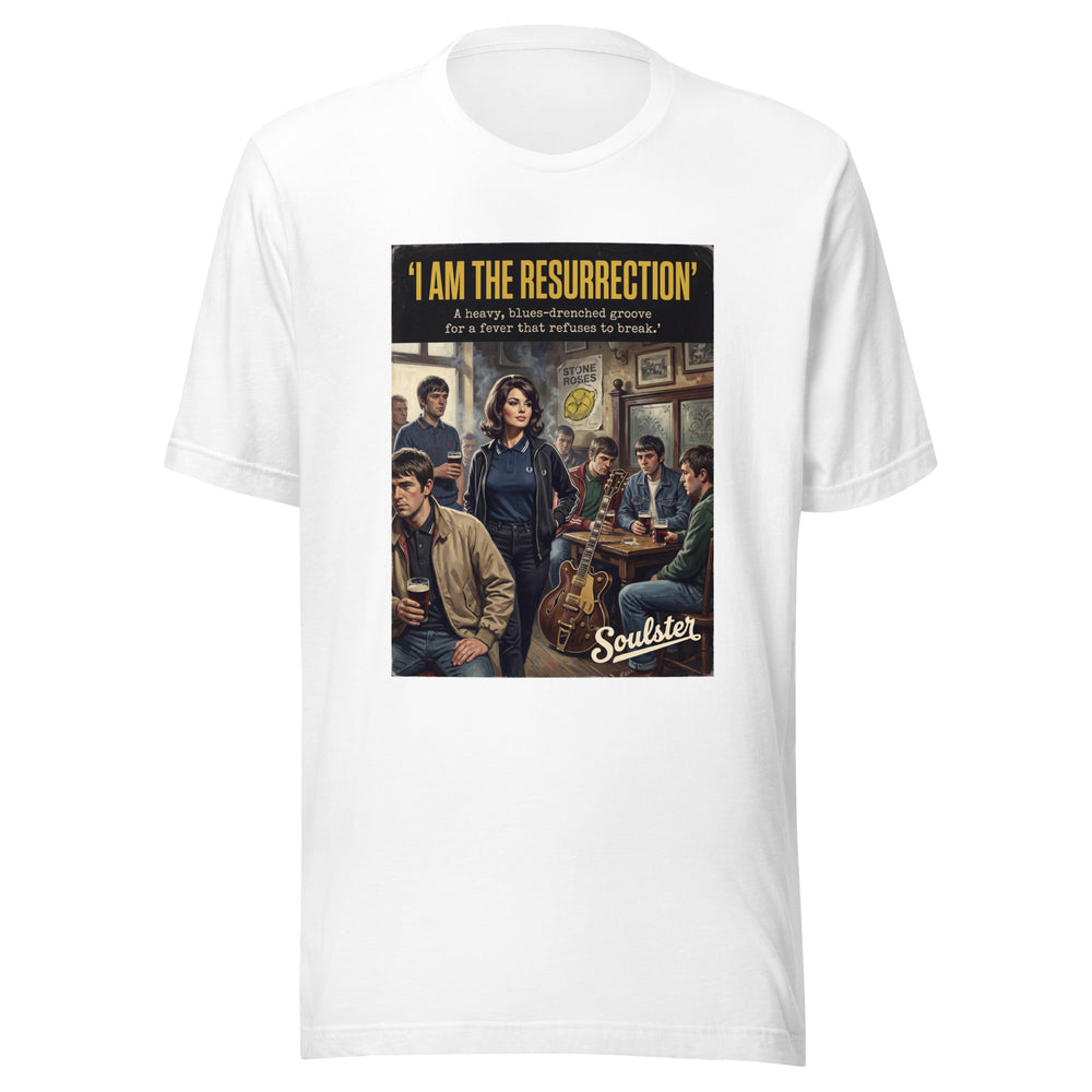 Soulster premium studio edition graphic t-shirt inspired by the timeless music legacy of I Am The Resurrection T-Shirt - Kitchen Sink Edition.