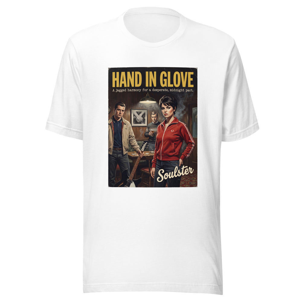 Soulster premium studio edition graphic t-shirt inspired by the timeless music legacy of Hand In Glove T-Shirt - Kitchen Sink Edition.