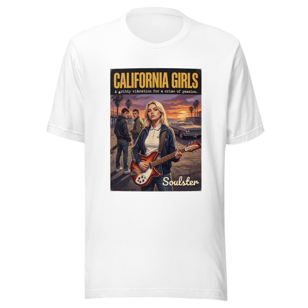 Soulster premium studio edition graphic t-shirt inspired by the timeless music legacy of California Girls T-Shirt - Kitchen Sink Edition.