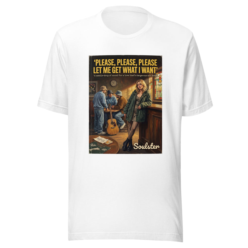 Soulster premium studio edition graphic t-shirt inspired by the timeless music legacy of Please, Please, Please Let Me Get What I Want T-Shirt - Northern Life Edition.