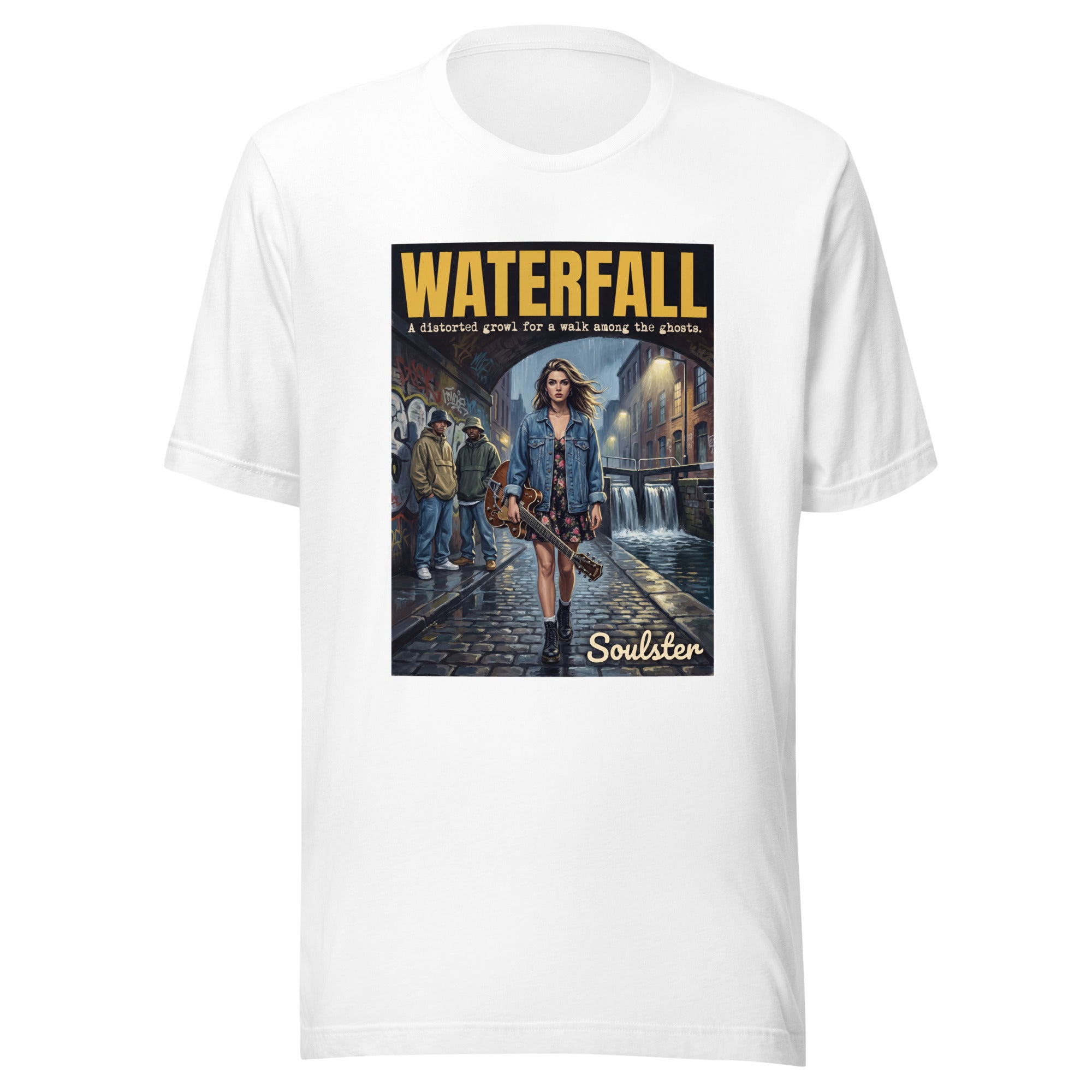 Soulster premium studio edition graphic t-shirt inspired by the timeless music legacy of Waterfall T-Shirt - Northern Life Edition.