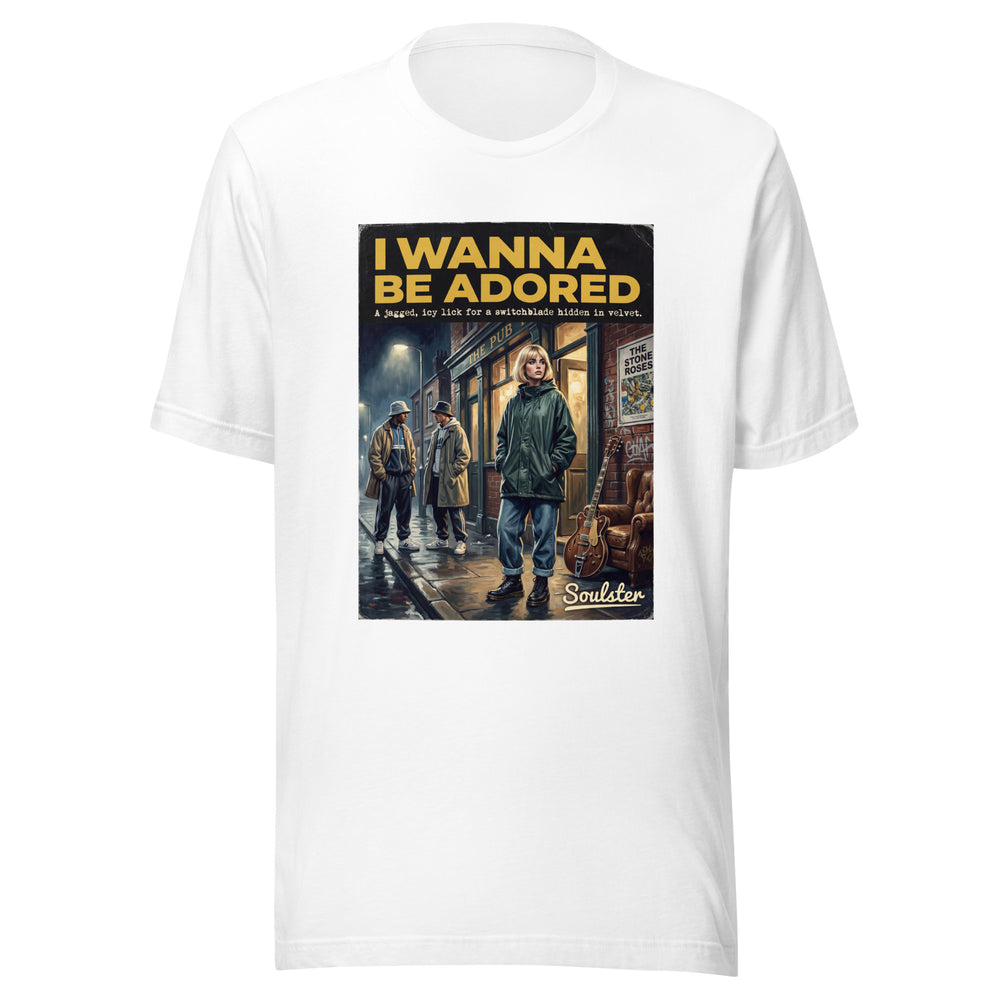 Soulster premium studio edition graphic t-shirt inspired by the timeless music legacy of I Wanna Be Adored T-Shirt - Northern Life Edition.