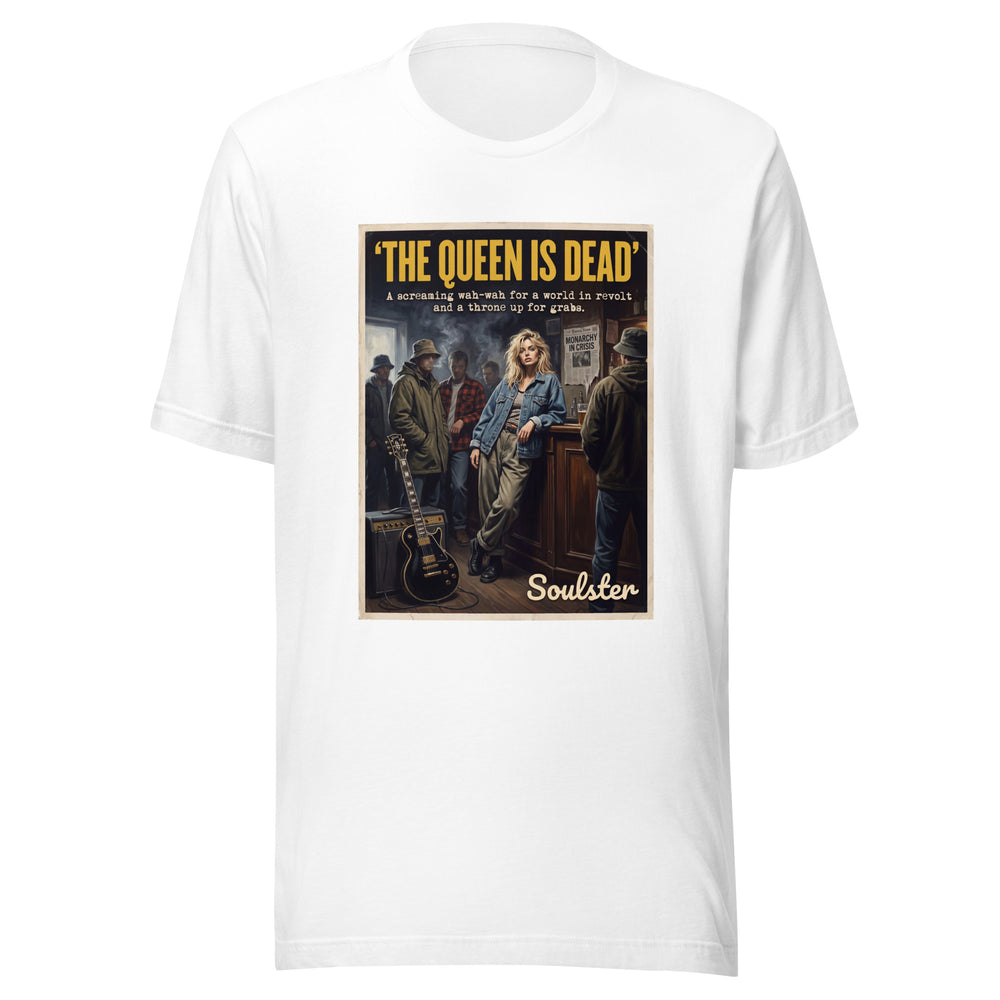 Soulster premium studio edition graphic t-shirt inspired by the timeless music legacy of The Queen Is Dead T-Shirt - Northern Life Edition.