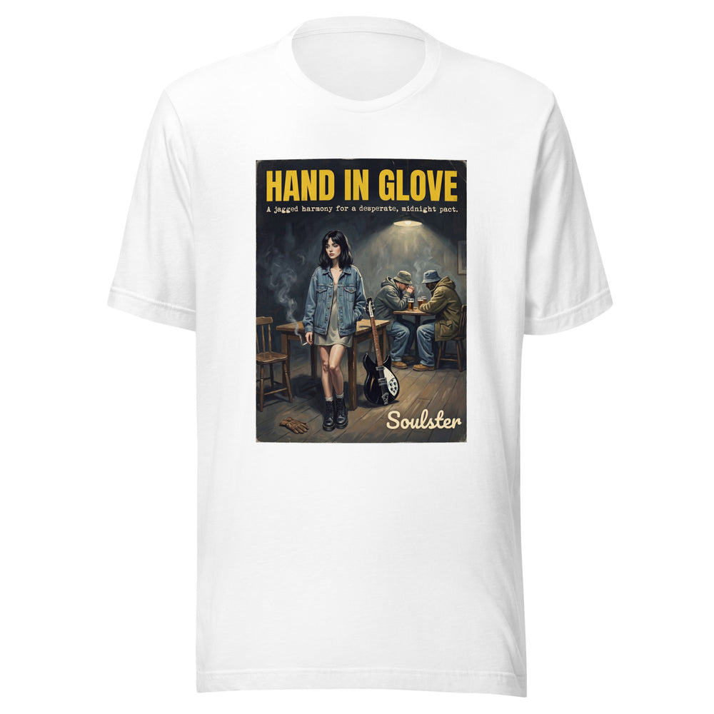 Soulster premium studio edition graphic t-shirt inspired by the timeless music legacy of Hand In Glove T-Shirt - Northern Life Edition.