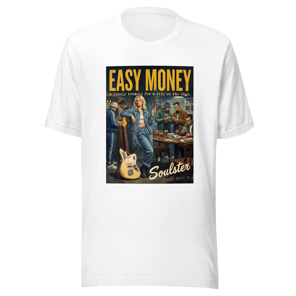 Soulster premium studio edition graphic t-shirt inspired by the timeless music legacy of Easy Money T-Shirt - Northern Life Edition.